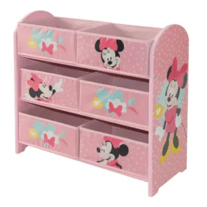 Minnie Mouse reol med 6 kurve - Minnie Mouse