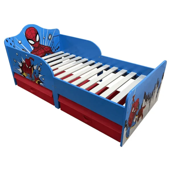 Spiderman juniorseng m. stof skuffer - Spiderman