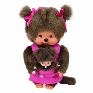 Monchhichi mor og barn, 20 cm - Monchhichi