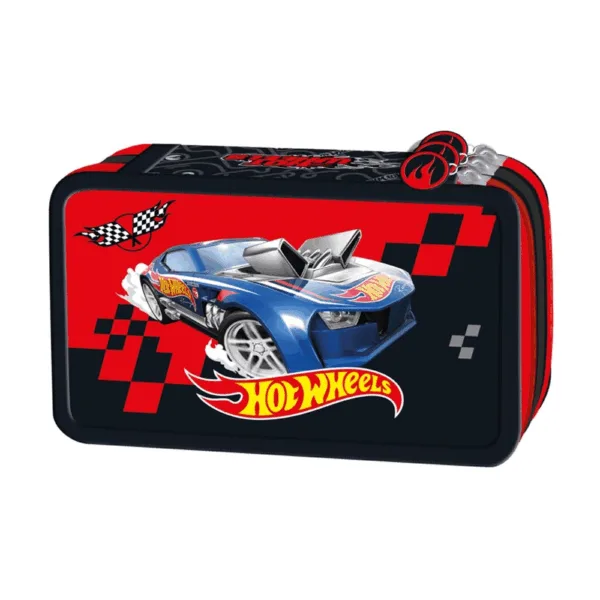 Hot Wheels Penalhus m. Indhold - Hot Wheels