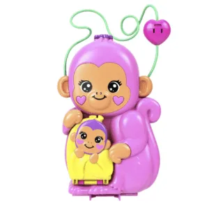 Polly Pocket Momma Monkey & Baby - Polly Pocket