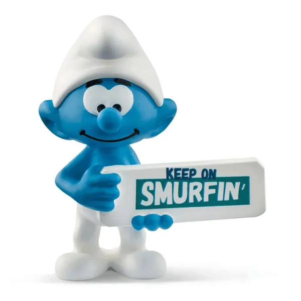 Smølf med skilt - Schleich