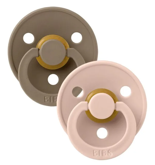 Bibs Sutter Colour Runde 2-pak Dark Oak & Blush - Bibs
