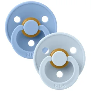 Bibs Sutter Colour Runde 2-pak Sky Blue & Baby Blue - Bibs