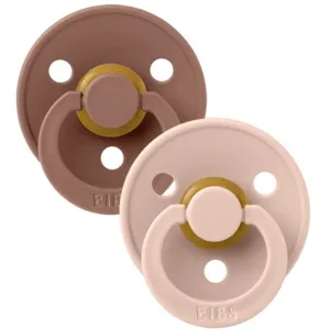 Bibs Sutter Colour Runde 2-pak Woodchuck & Blush - Bibs