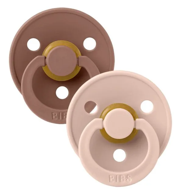 Bibs Sutter Colour Runde 2-pak Woodchuck & Blush - Bibs