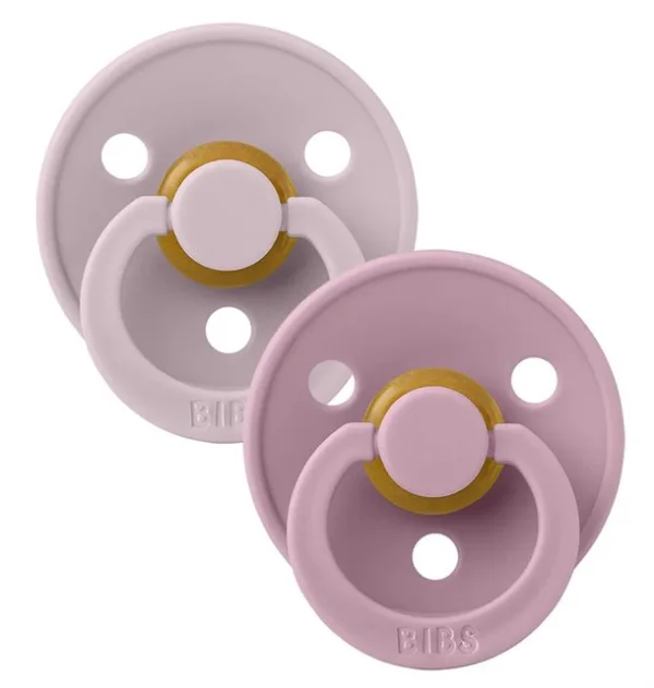 Bibs Sutter Colour runde sutter 2-pak Dusky Lilac & Heather - Bibs