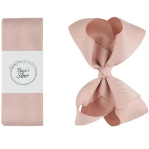 Bows By Stær dåbsbånd Vanilla med sløjfe - Bow's by Stær