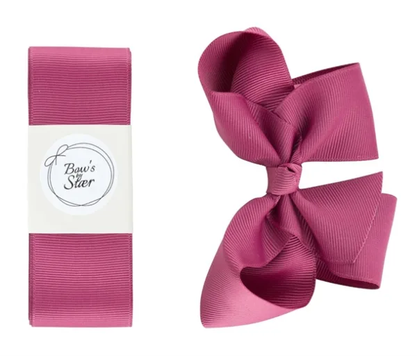 Bow's By Stær dåbsbånd med sløjfe Victorian Rose - Bow's by Stær