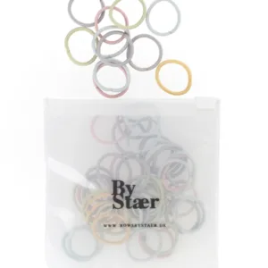 By Stær Mini Hårelastik - Mix 8 (50 stk.) - Bow's by Stær