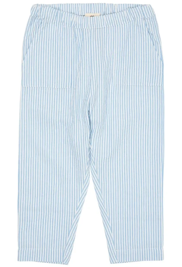 Copenhagen Colors bukser - Seersucker - Sky Blue m. Cream Stripe - Copenhagen Colors