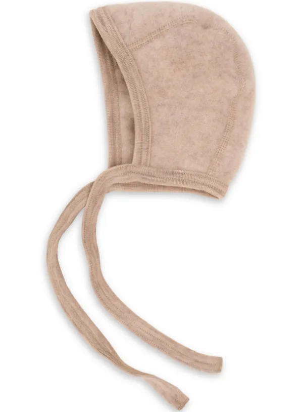 Engel Hue - Uld - Baby Bonnet Sand Melange - Engel