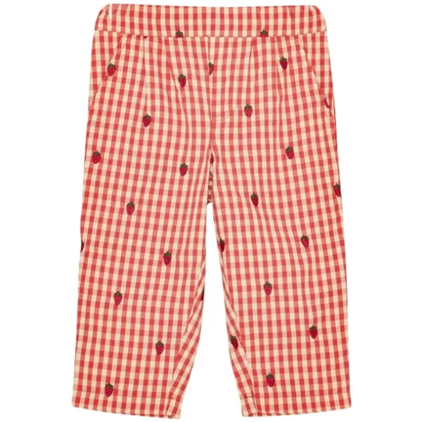Flöss Bukser - Molly Pants - Berry Gingham - Jordbær - Flöss
