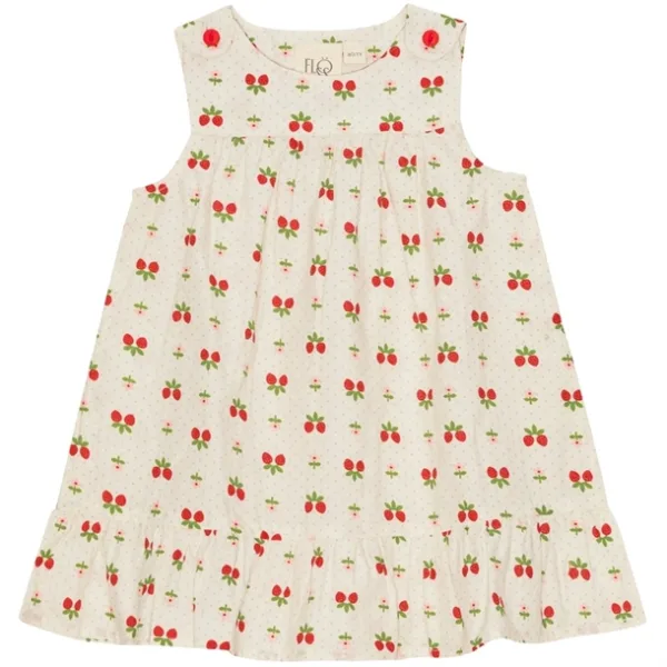 Flöss Kjole - Sofia Jumper Dress - Soft White Berry - Flöss