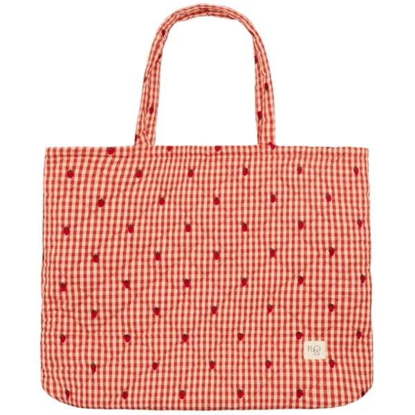 Flöss Taske - Molly Quilted Bag - Berry Gingham - Jordbær - Flöss