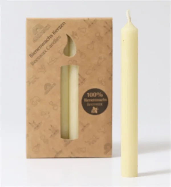 GRIMM'S Lys 100% Bivoks - Creme - 12 stk. - GRIMM's