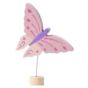 GRIMM'S Dekorativ Figur - Pink Sommerfugl - GRIMM's