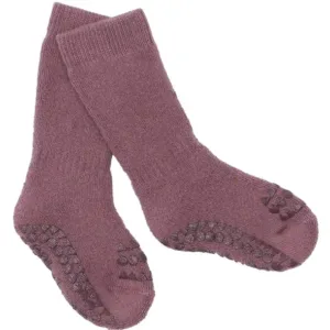 GoBabyGo Strømper - tyk bomuld - Misty Plum - GoBabyGo