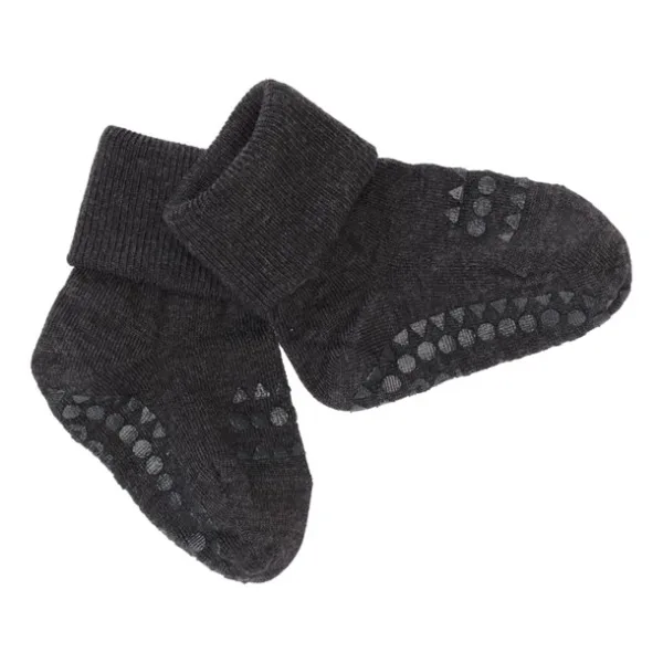 GoBabyGo Strømper - uld - Dark Grey Melange - GoBabyGo