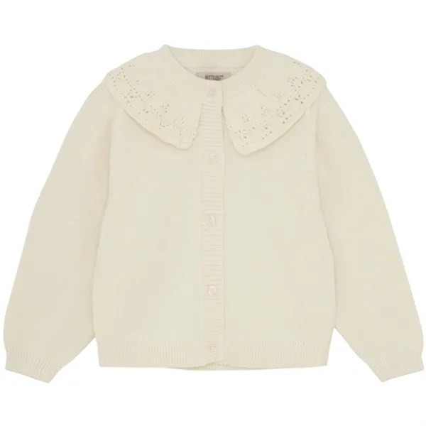 Huttelihut Cardigan - GOTS Strik - Antique White - Huttelihut