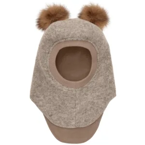 Huttelihut Elefanthue - Uld/bomuld - 2-lags - Alpaca kvaster - Camel Melange - Huttelihut
