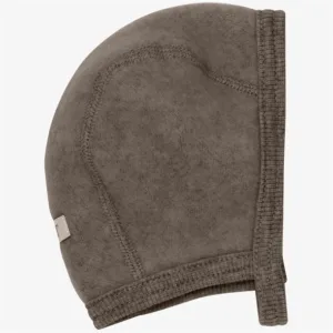Huttelihut Hue - Bonnet Wool Fleece - Brown Melange - Huttelihut