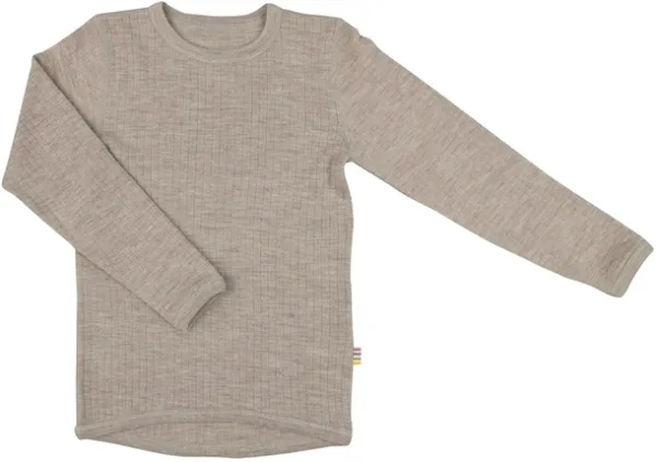 Joha Uld Bluse Uld Rib Sesame Melange - Joha