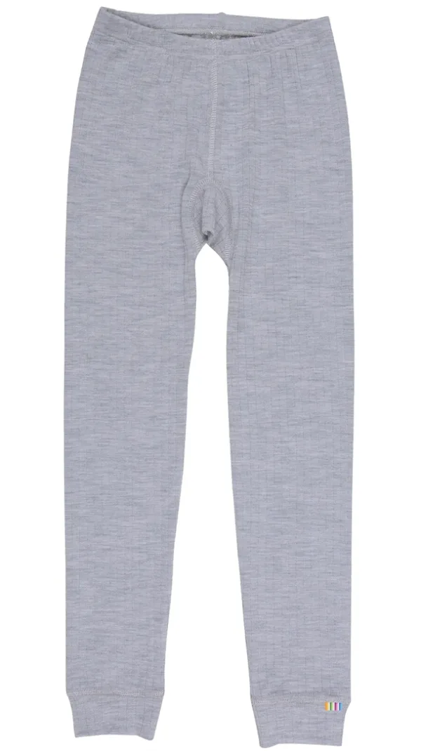Joha Leggings Uld Rib Meleret Grå - Joha