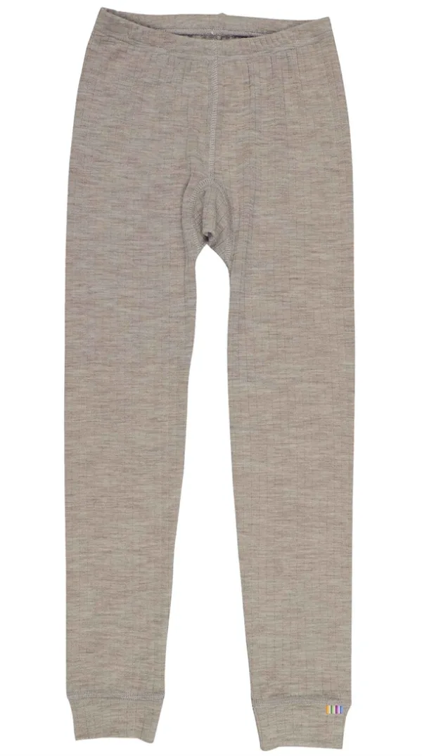 Joha Leggings Uld Rib Sesame Melange - Joha