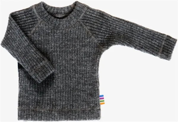 Joha Uld Bluse - Rib Strik - Mørkegrå - Joha