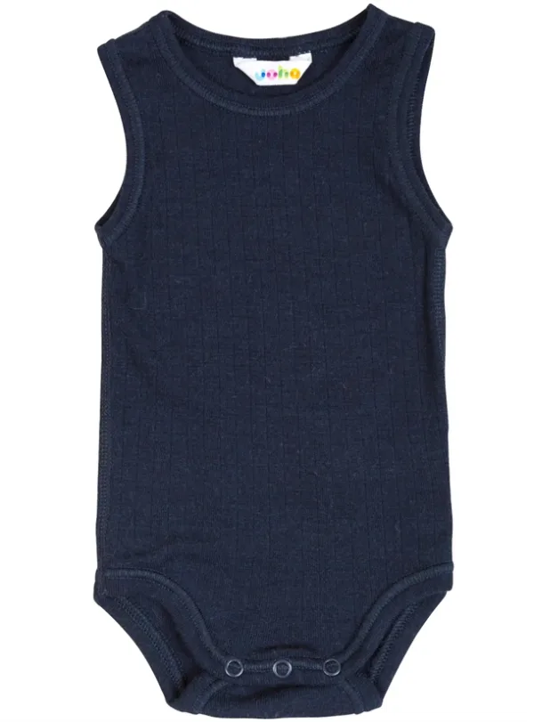 Joha Uld Body uden ærmer - Navy Blå - Joha
