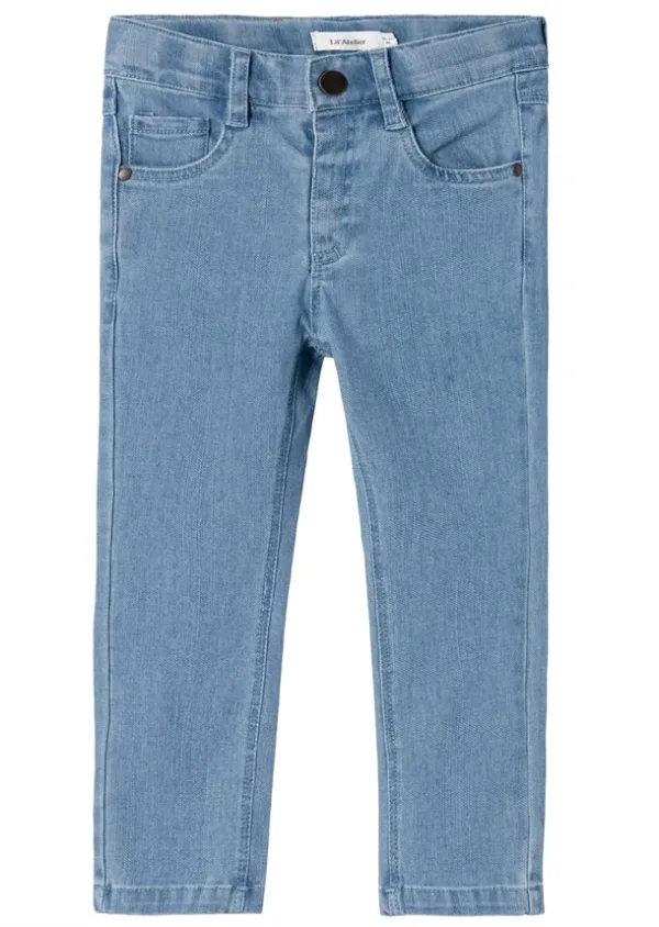 Lil Atelier Bukser - Ryan Slim Okaja Jeans - Medium Blue Denim - Lil Atelier