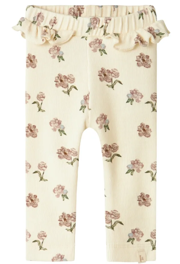 Lil Atelier Leggings Gavo Efi Turtledove Peony - Lil Atelier