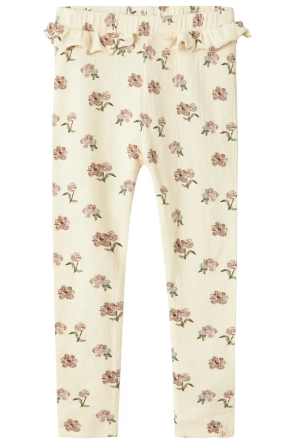 Lil Atelier Leggings Gavo Turtledove Peony - Lil Atelier