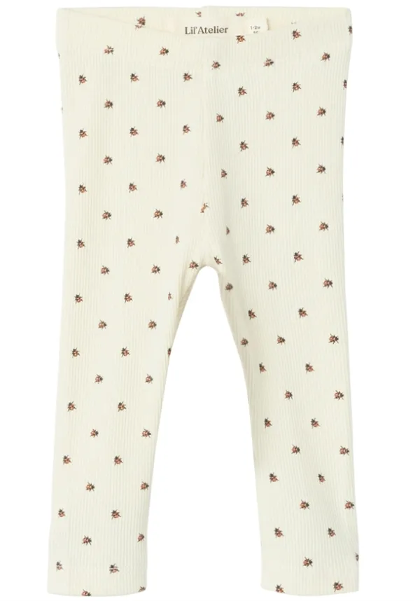 Lil Atelier Leggings - Mariehøne - Lago Kye Turtledove - Baby - Lil Atelier