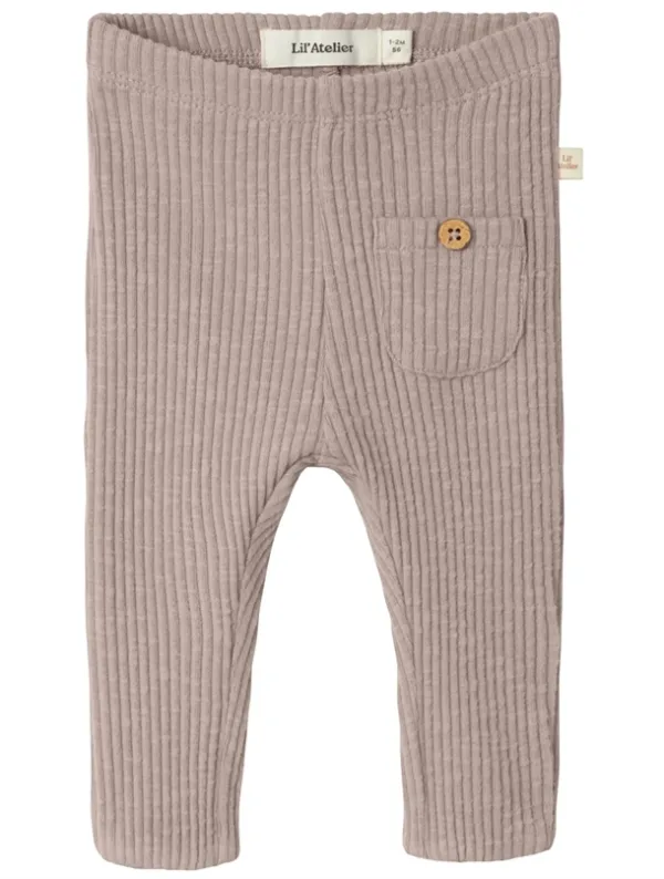 Lil Atelier Leggings Nmfraja Sky Shadow Gray - Baby - Lil Atelier