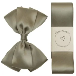 Little Wonders Dåbsbånd August Silke Satin Army Grøn - Little Wonders