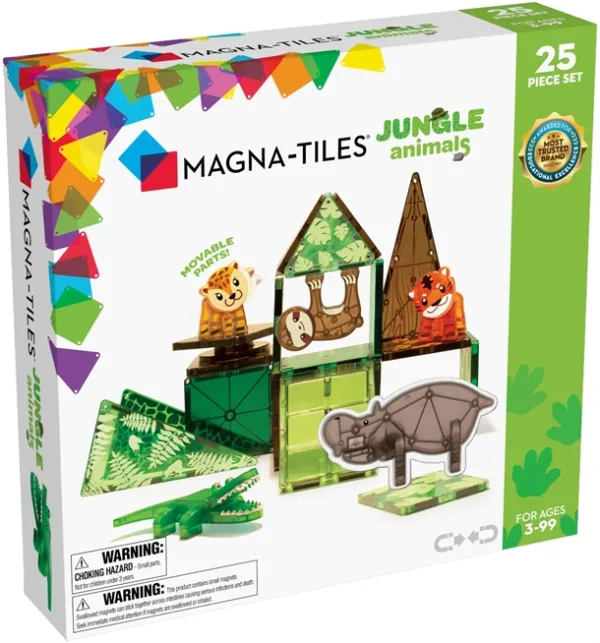 Magna-Tiles - Jungle Dyr - 25 stk. - Magna-Tiles