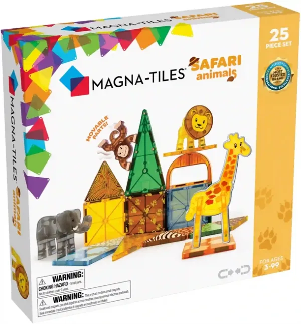 Magna-Tiles - Safari dyr - 25 stk. - Magna-Tiles