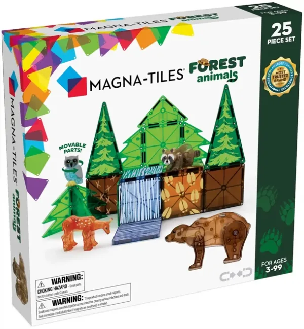 Magna-Tiles - Skovens Dyr - 25 stk. - Magna-Tiles