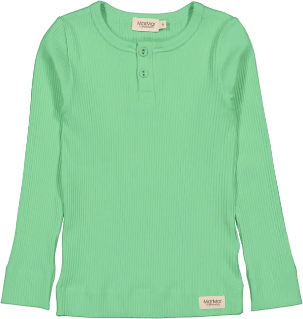 MarMar Bluse Modal m. knapper Cale Green - MarMar Copenhagen