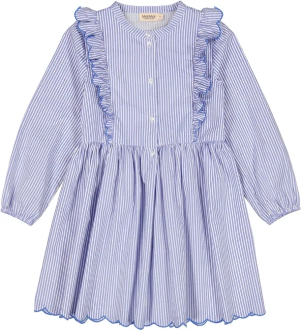 MarMar Kjole - Deidra Poplin - Bolich Blue Strips - MarMar Copenhagen