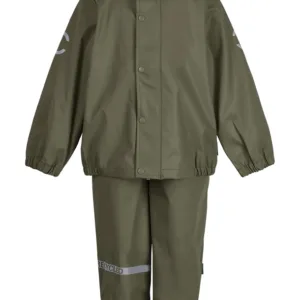 Mikk-Line Regntøj Dusty Olive - genanvendt PU - Mikk-Line