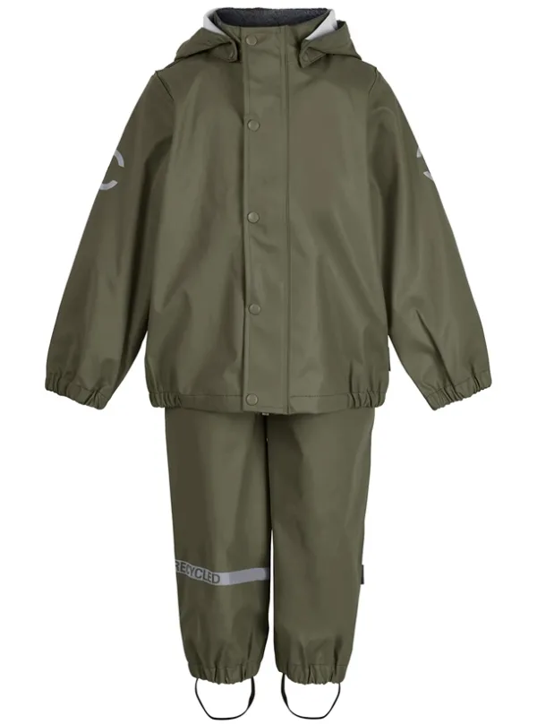 Mikk-Line Regntøj Dusty Olive - genanvendt PU - Mikk-Line