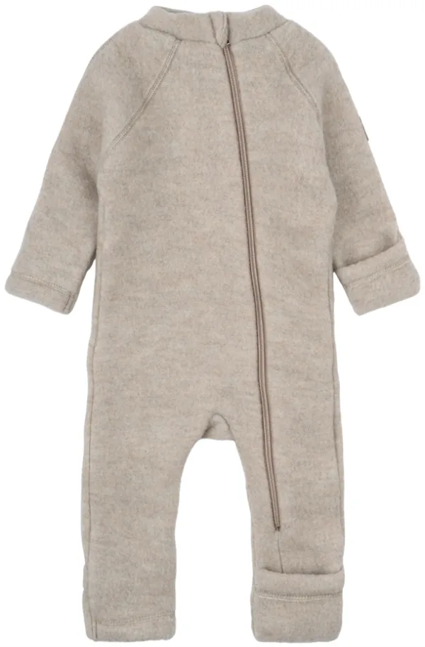 Mikk-Line Ulddragt Melange Offwhite - Mikk-Line