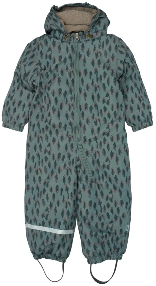 Mikk-line Flyverdragt - Snow Suit AOP - Balsam Green - Mikk-Line