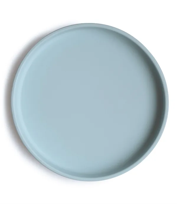 Mushie Tallerken med sugekop Classic Silikone Powder Blue - Mushie