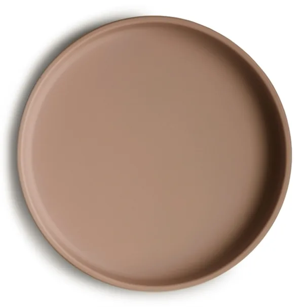 Mushie Tallerken med sugekop Classic Silikone Natural - Mushie