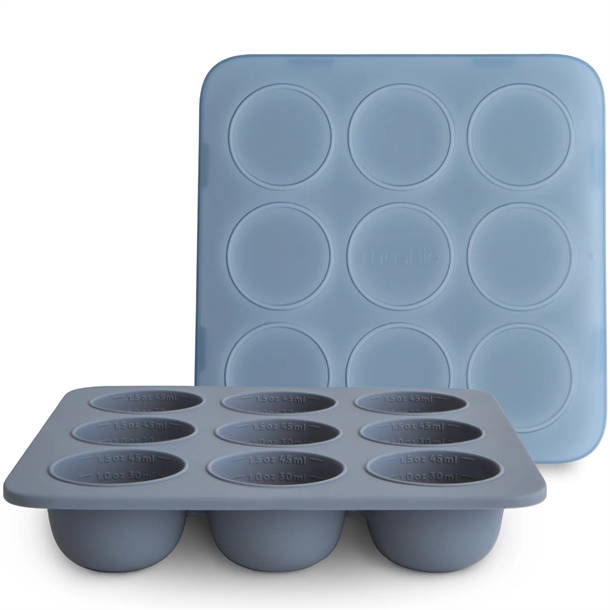 Mushie frysebakke til babymad 9 x 45 ml - Tradewinds - Mushie