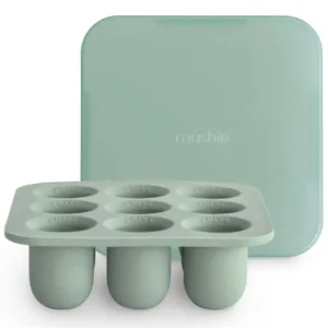 Mushie frysebakke til babymad 9 x 14,8 ml - Cambridge Blue - Mushie